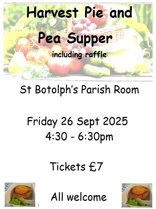 Harvest Supper Friday 26 September 4:30
